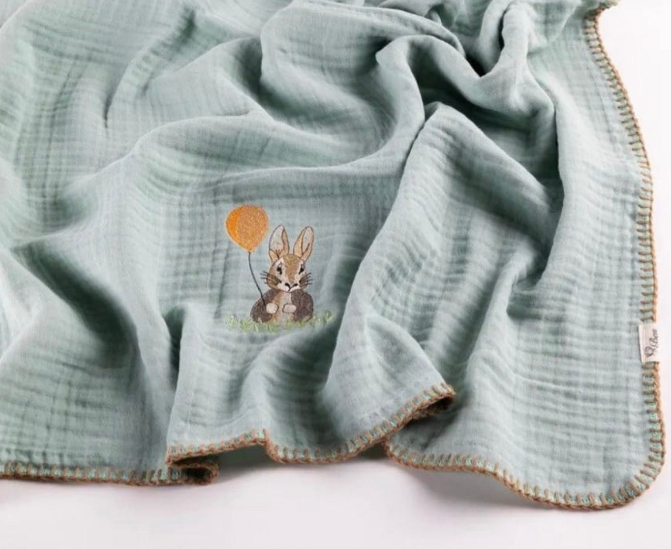 Muslin Blanket 4 Layer and Hand Crafted edges