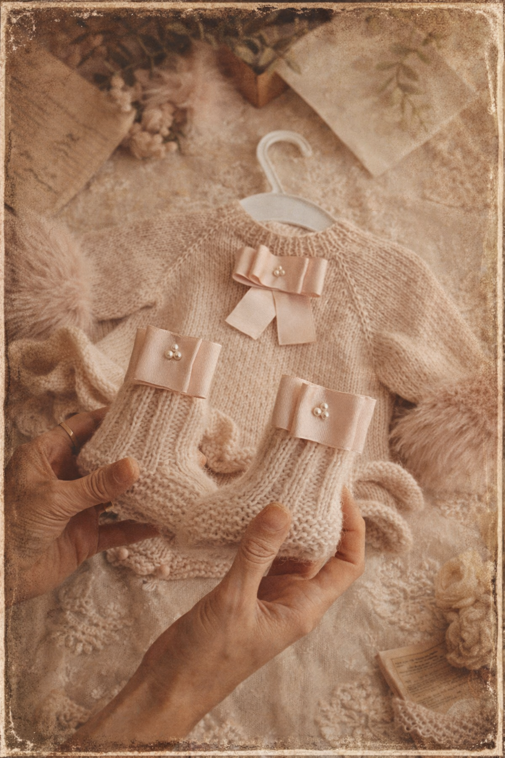 Handknit Parisian Lady Outfit-Alpaca