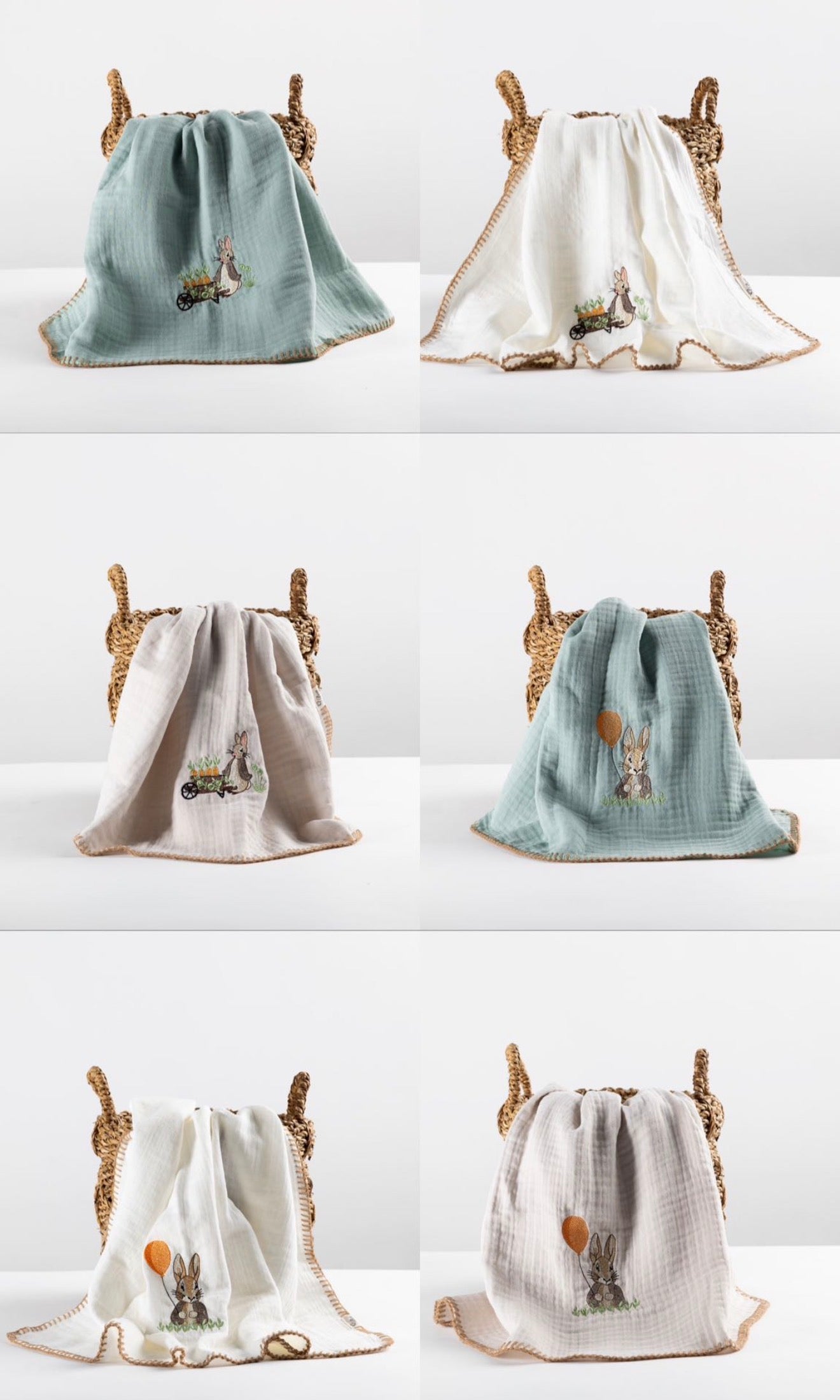 Muslin Blanket 4 Layer and Hand Crafted edges