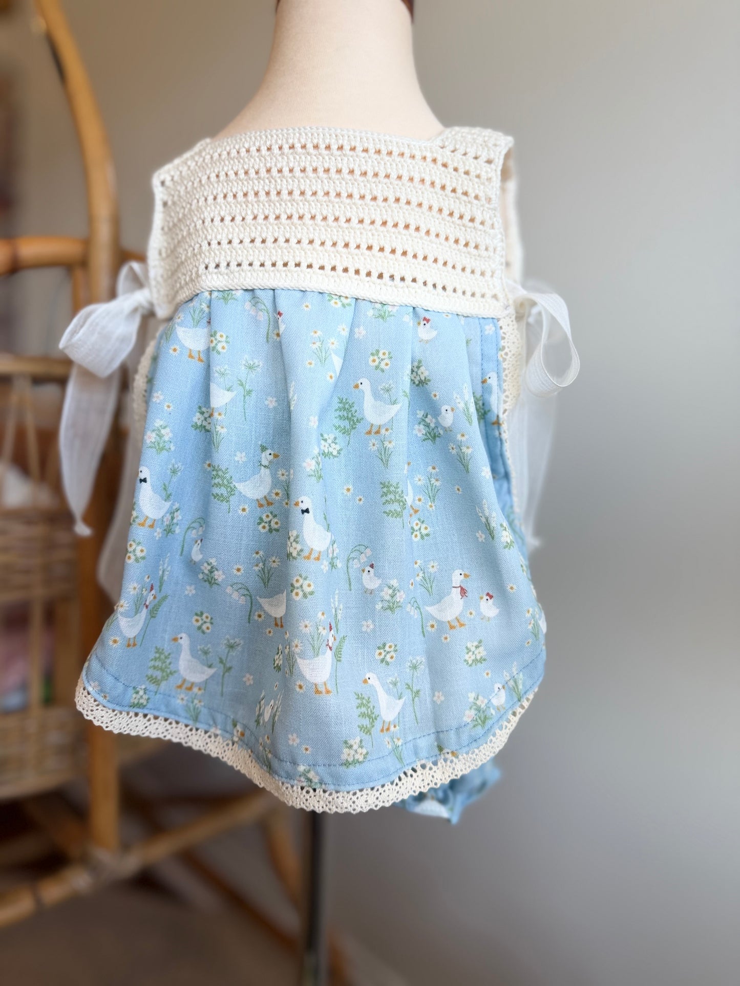 Handmade 2 Pc Goose Set