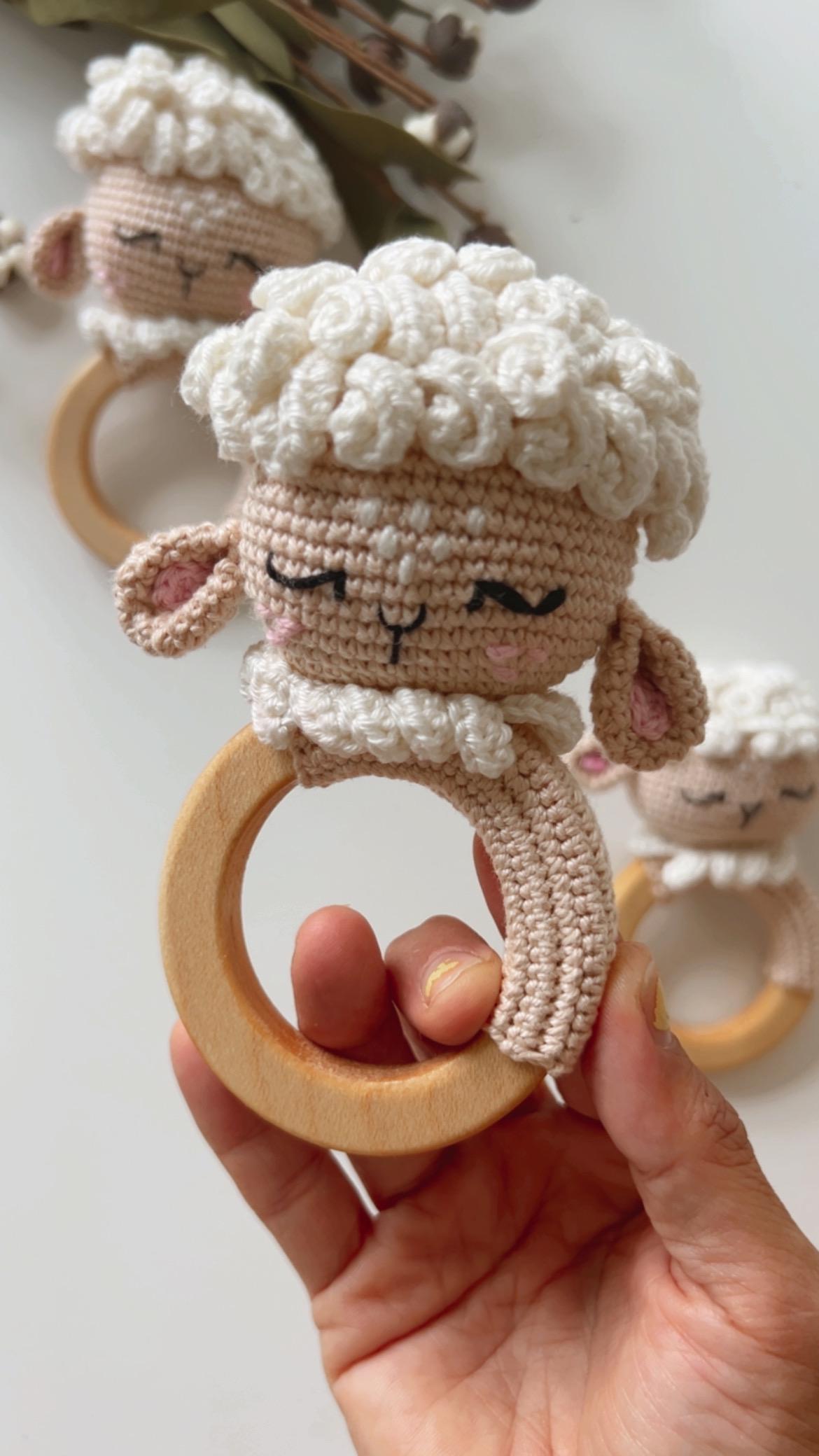 Crochet Lamb Rattle