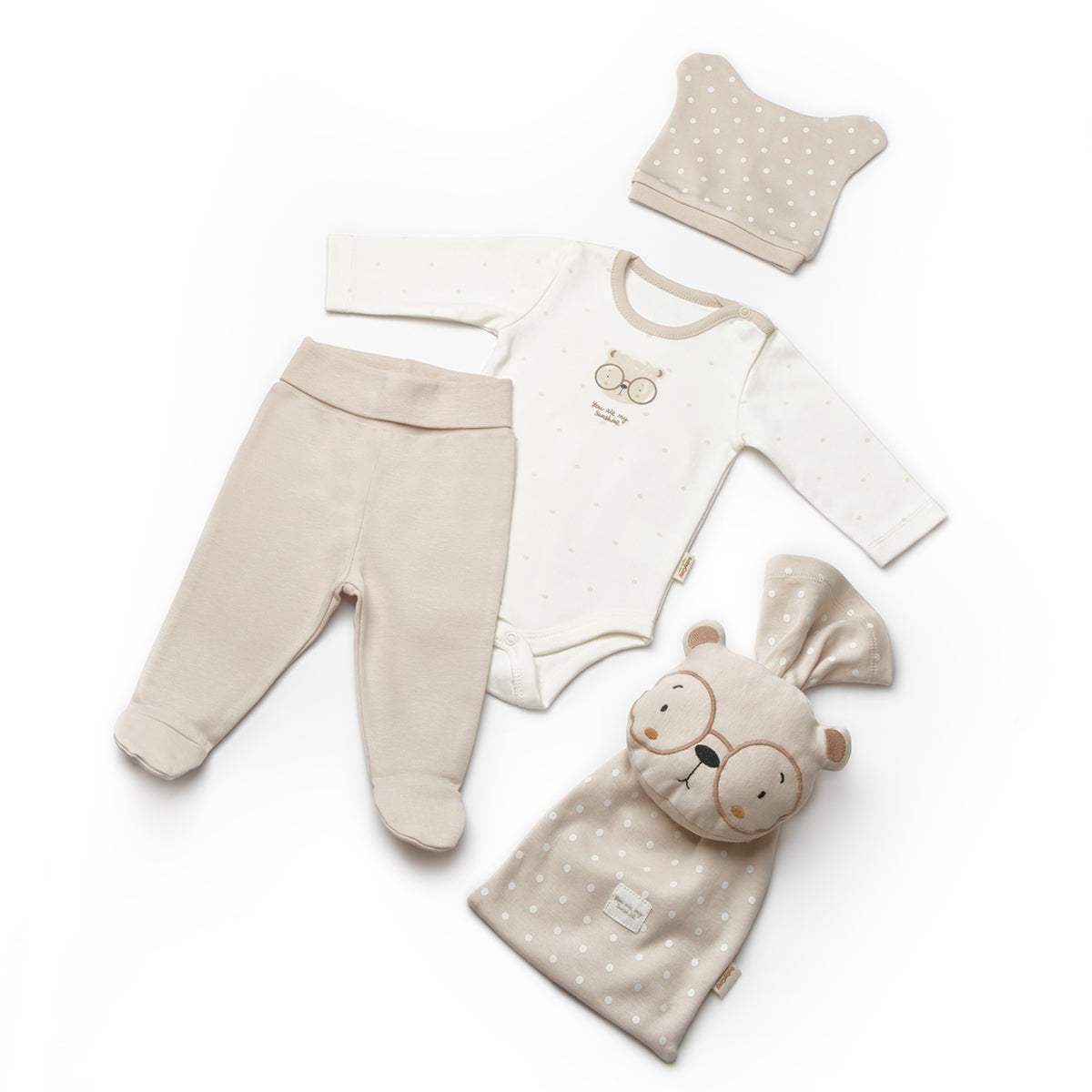 Unisex Newborn Baby Gift Set | Ultra-Soft Gender-Neutral Outfit-(0-3m)