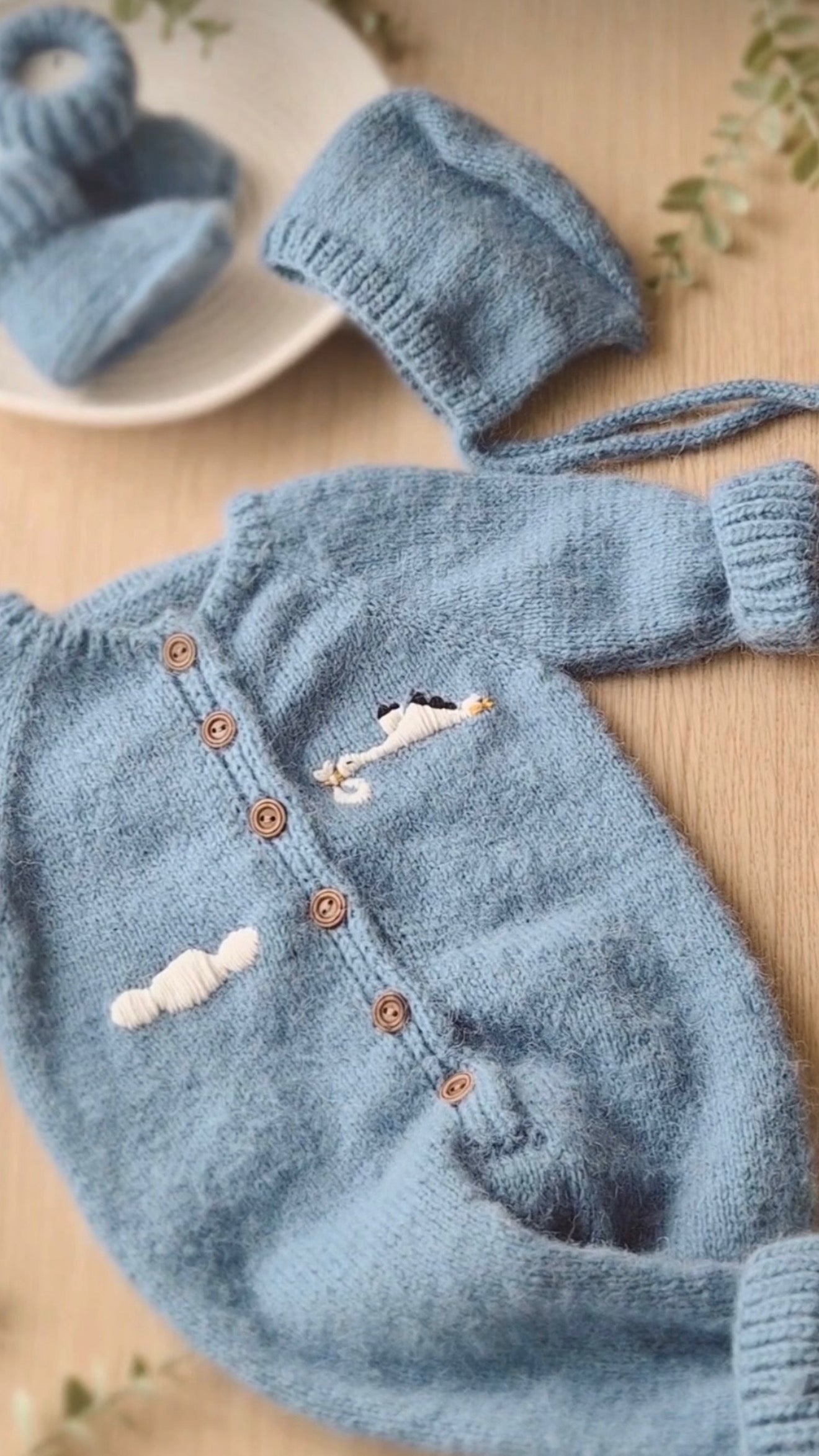 3 Pc Alpaca Heirloom Set- 1 year old