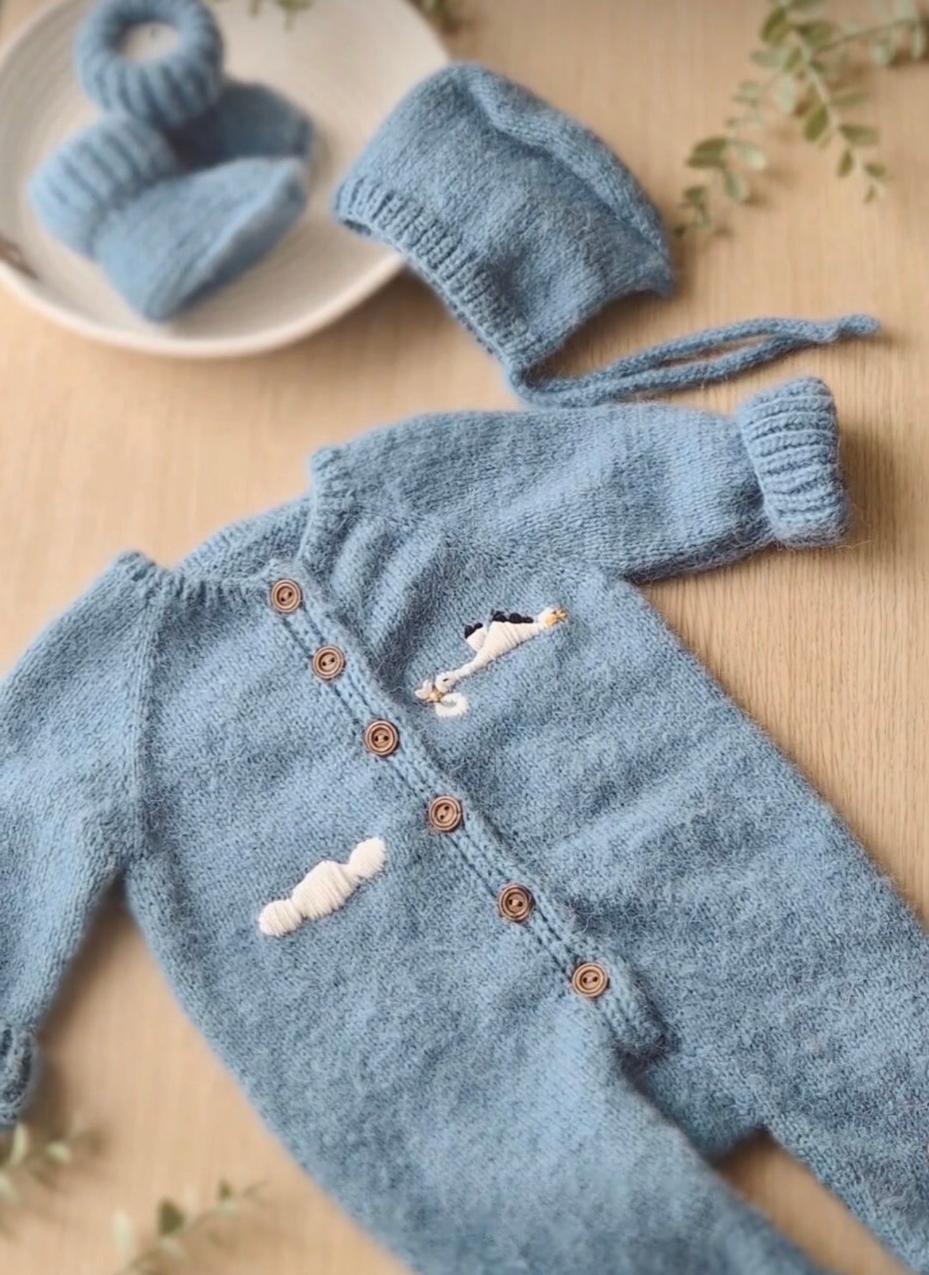 3 Pc Alpaca Heirloom Set- 1 year old