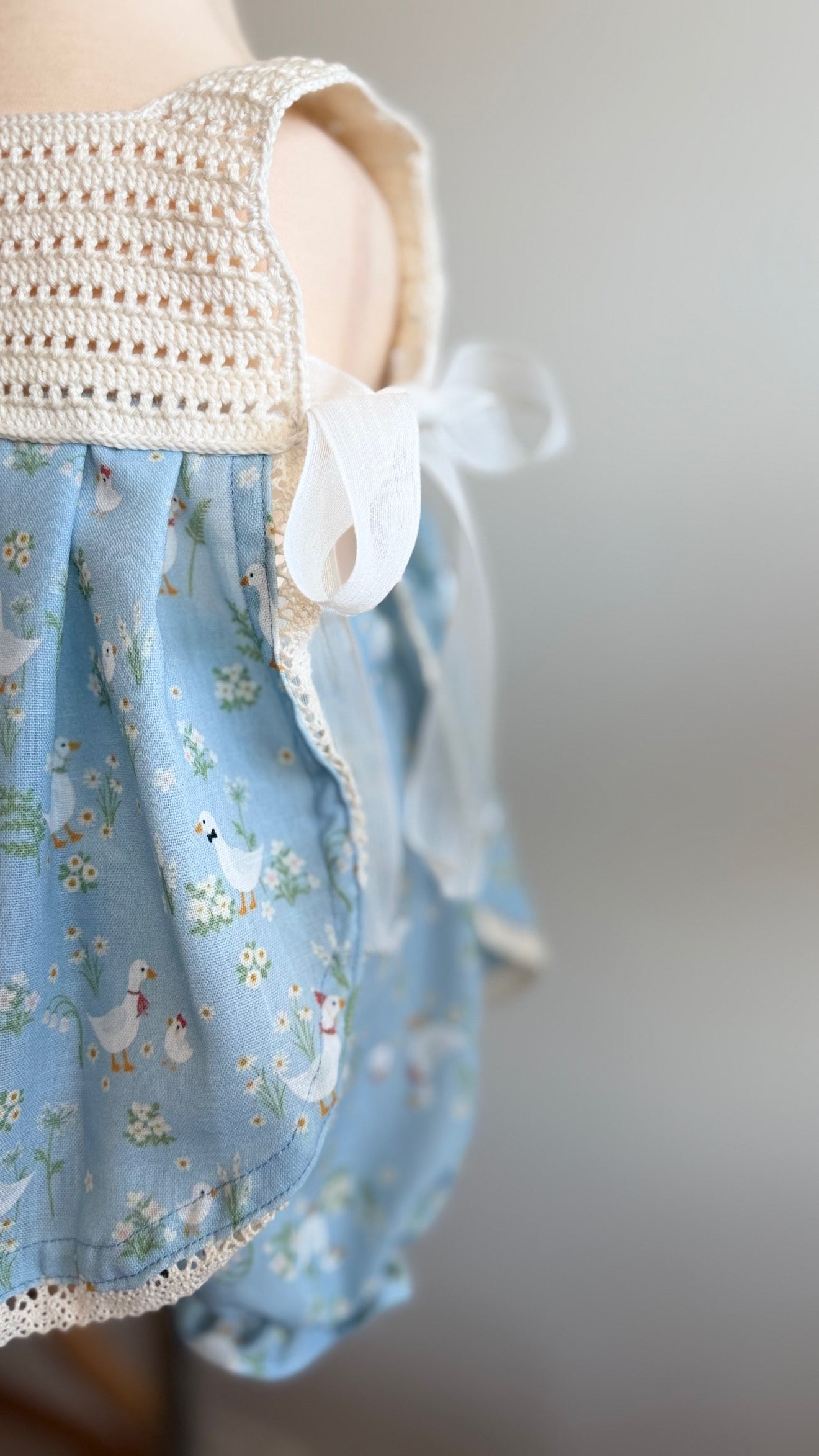 Handmade 2 Pc Goose Set