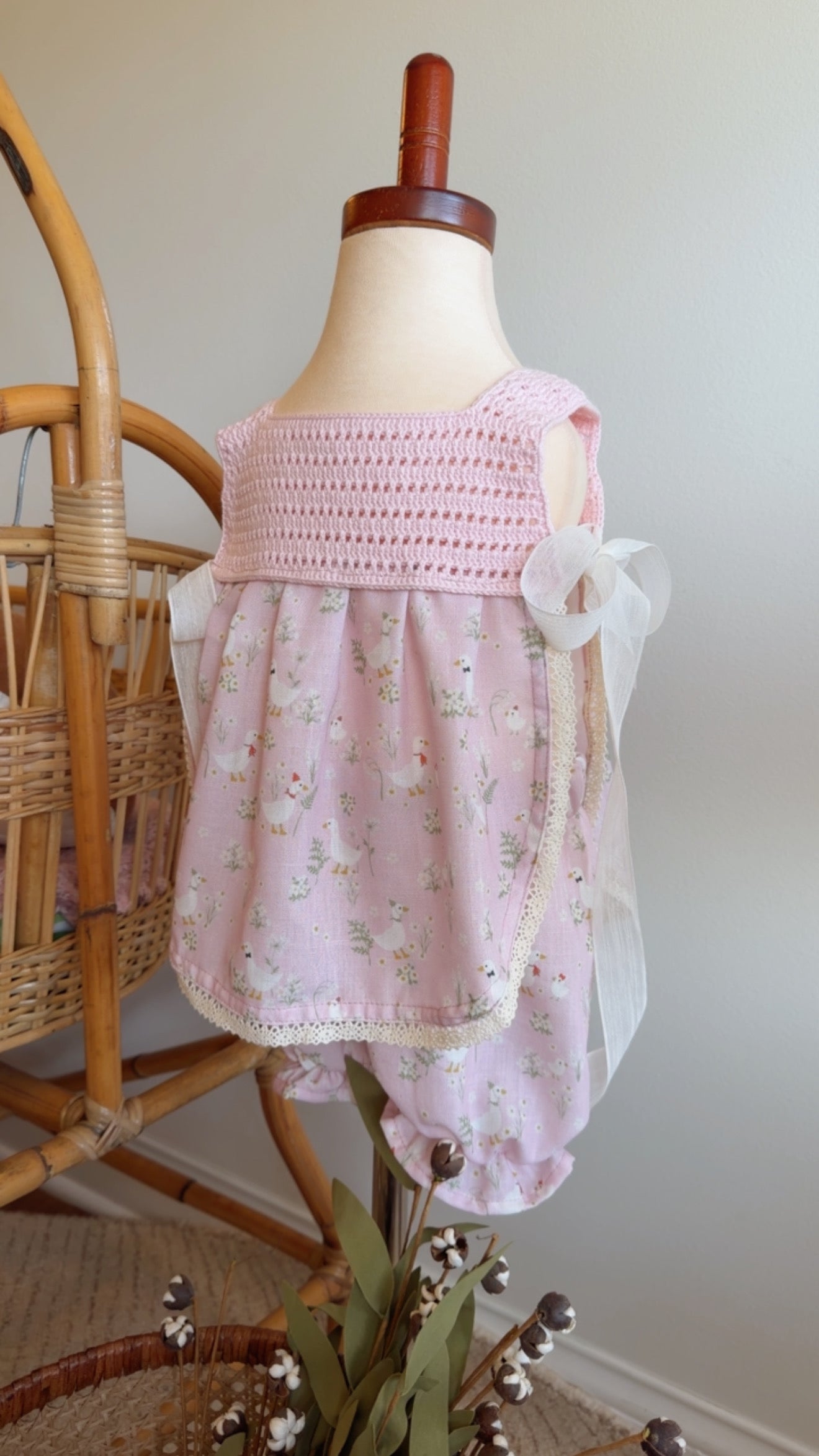 Handmade 2 Pc Goose Set