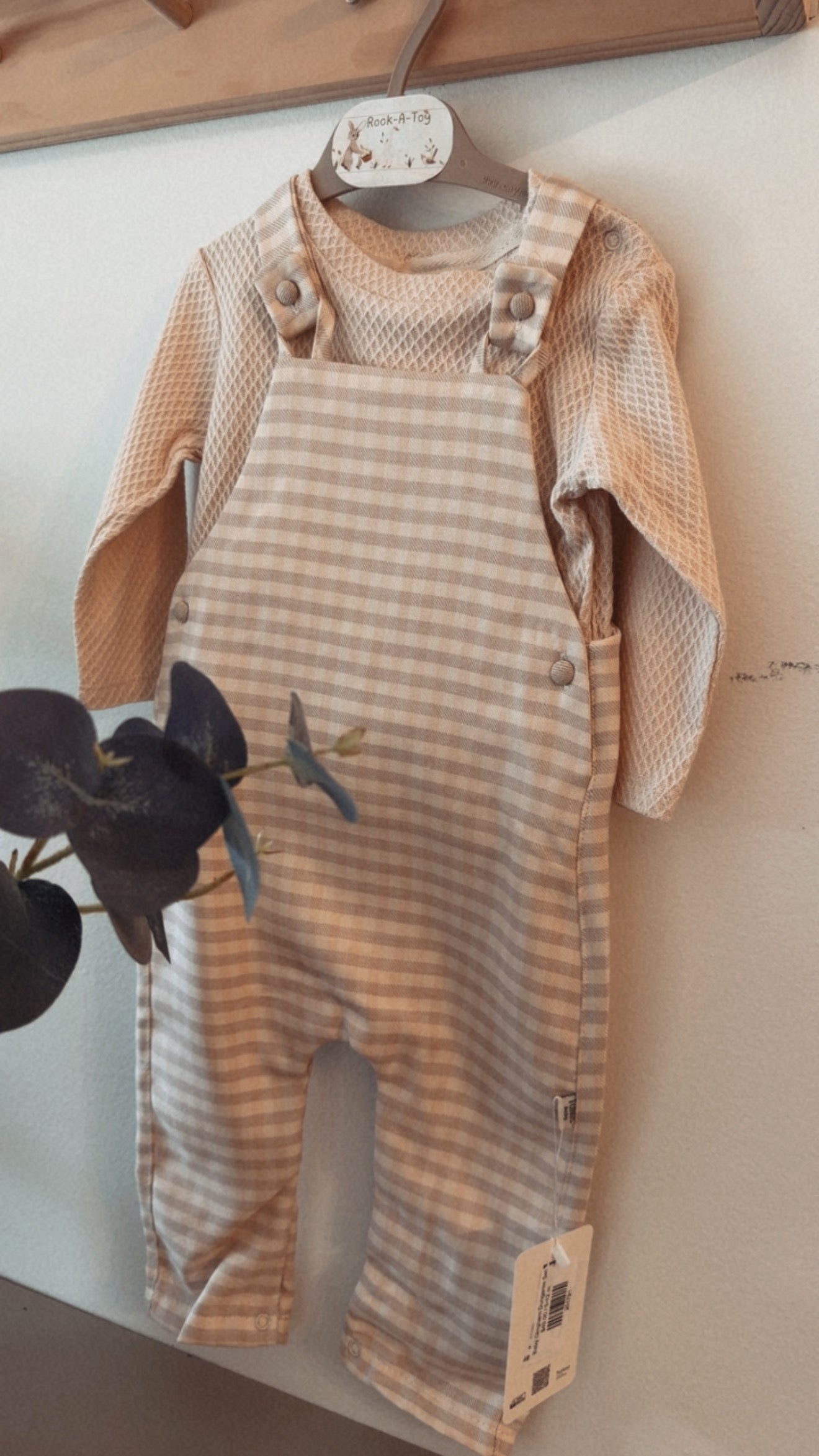 Baby Gingham Dungaree Set