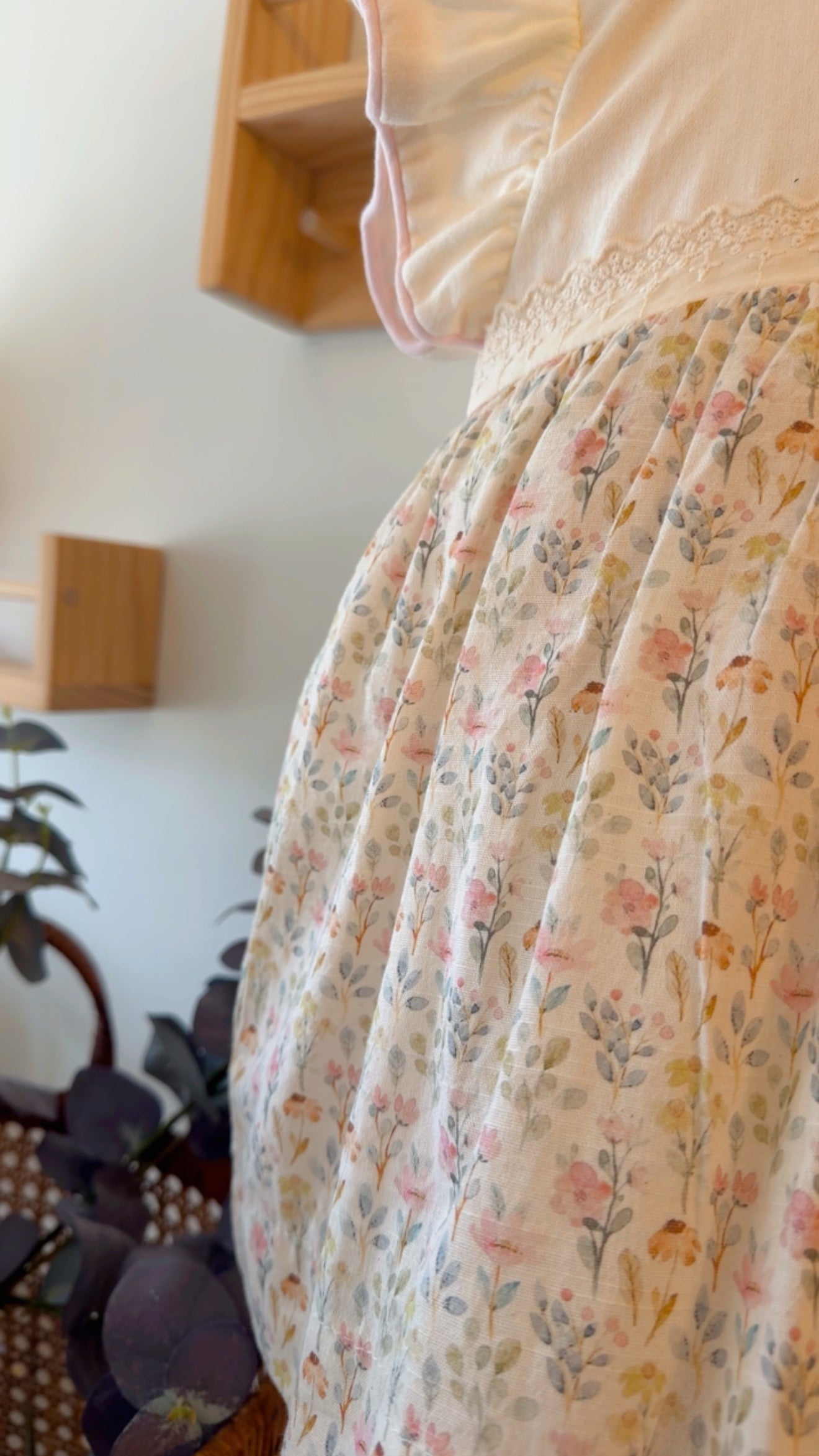 🌸 Floral Vintage Baby Dress – Spanish Collection