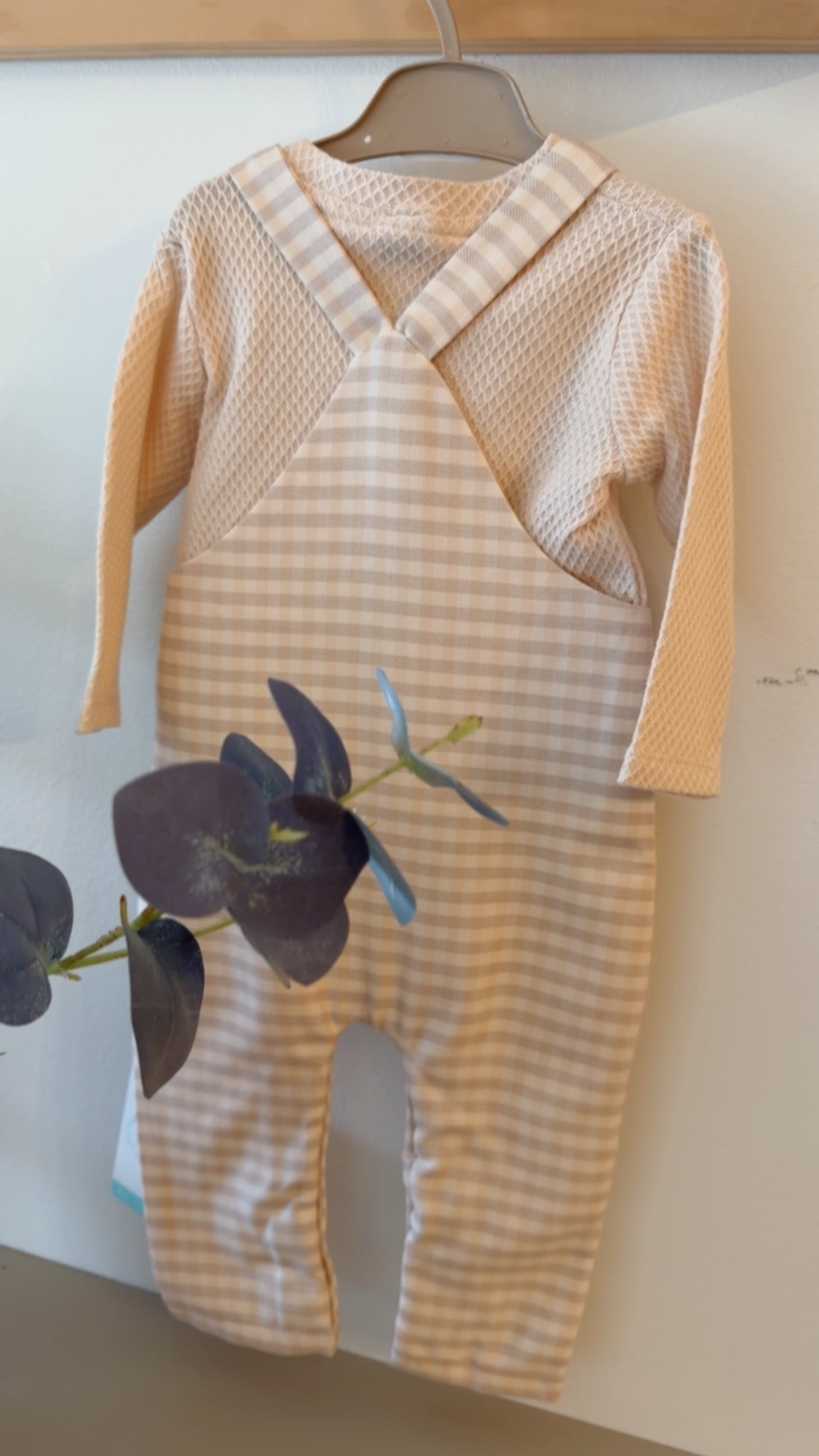 Baby Gingham Dungaree Set