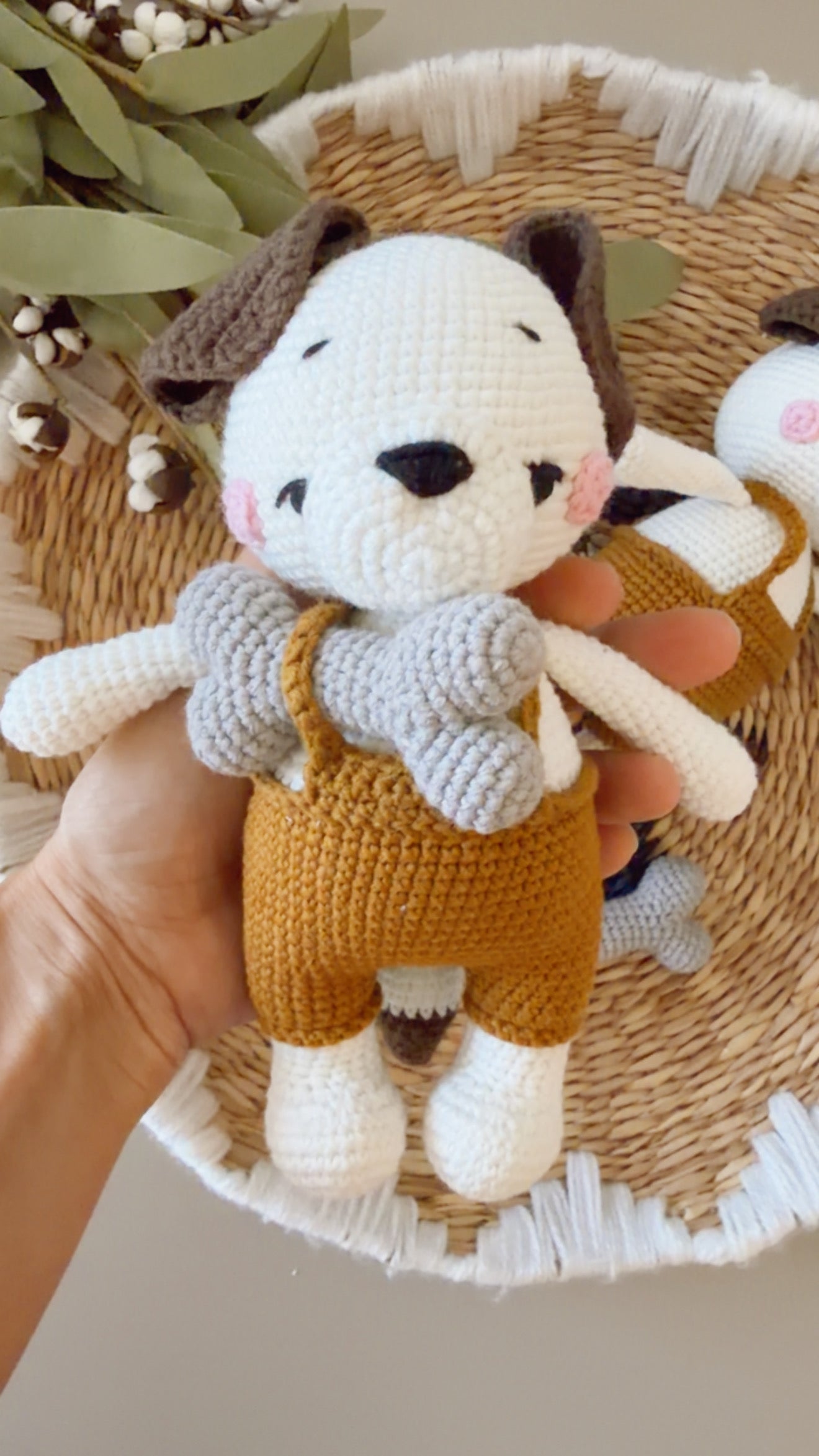 Amigurumi Puppy with Bone