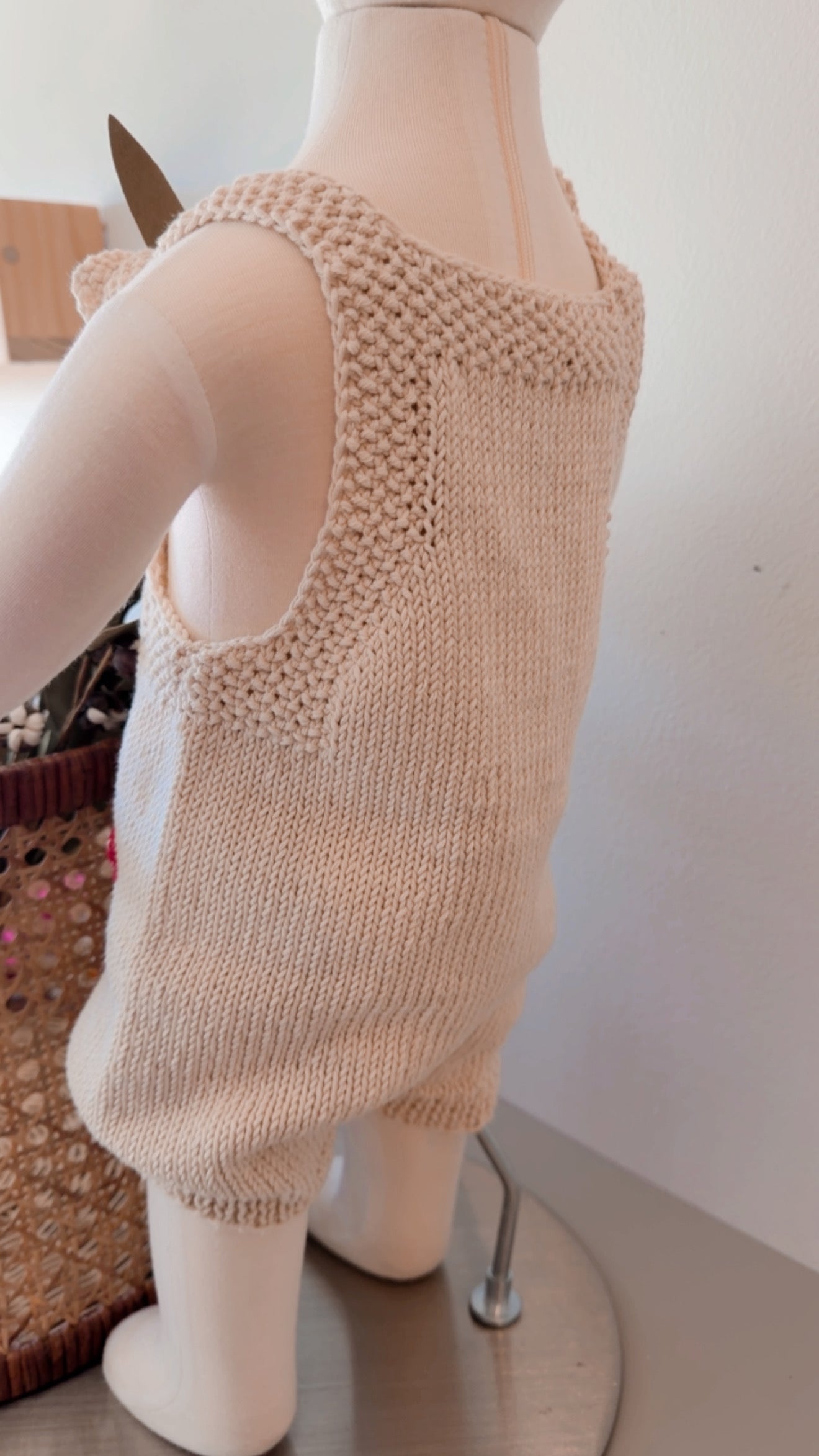 Handknit Mushroom Outfit 3-6M