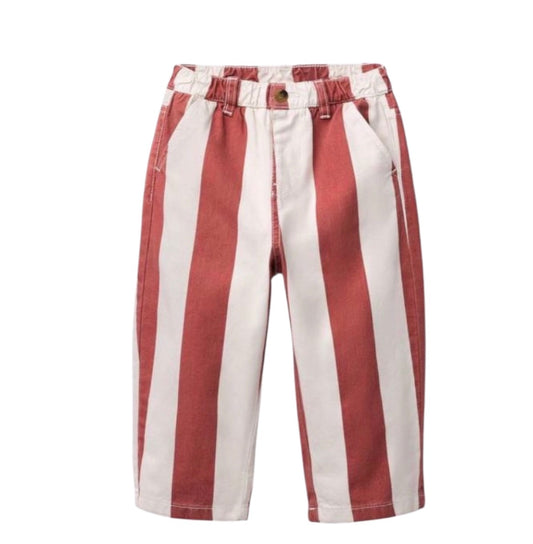 Red and White Striped Jeans