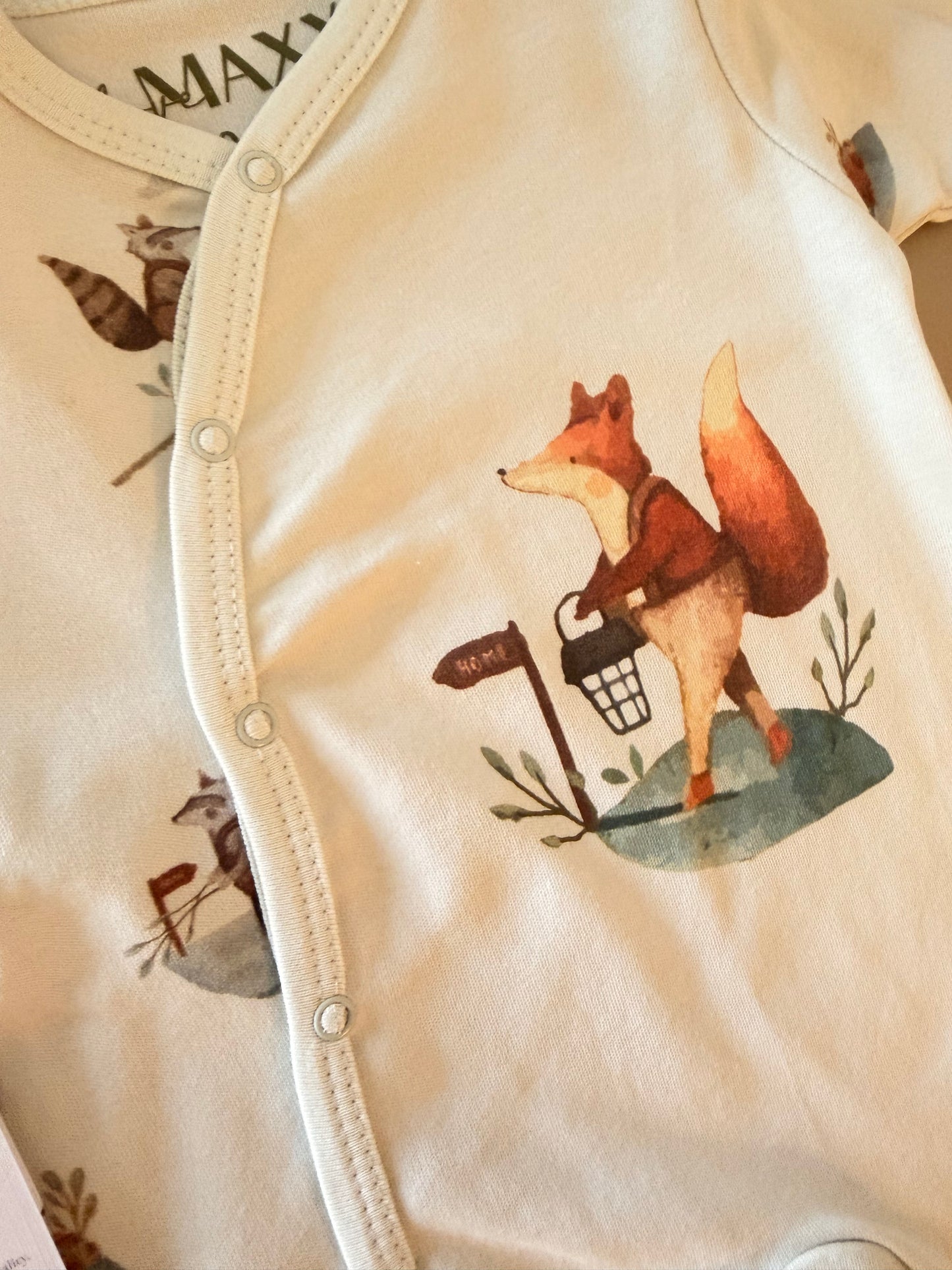 Fox Woodland Cotton Baby Set – 2-Piece Gender Neutral Outfit