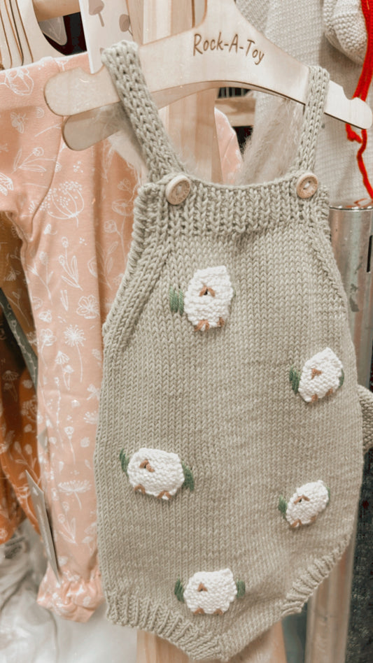 My Little Lamb Knit Romper