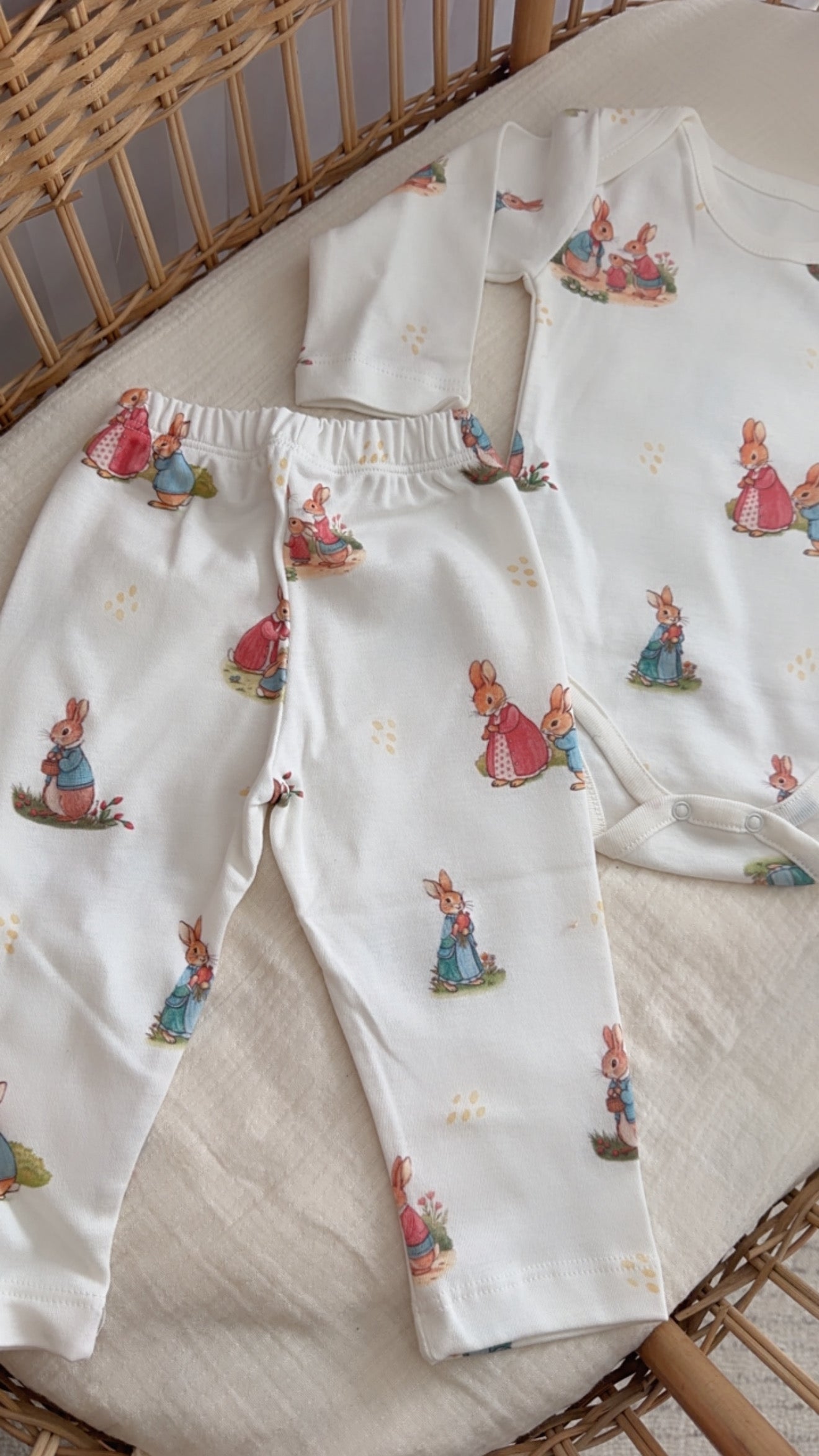 Bunny Friends Cotton 2-Piece Set & Blanket