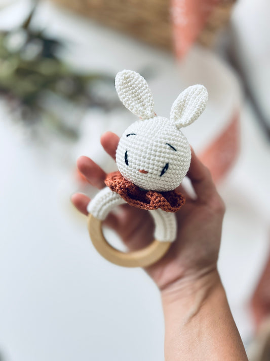 Bunny Rattle Teether (Gender Neutral Bunny)