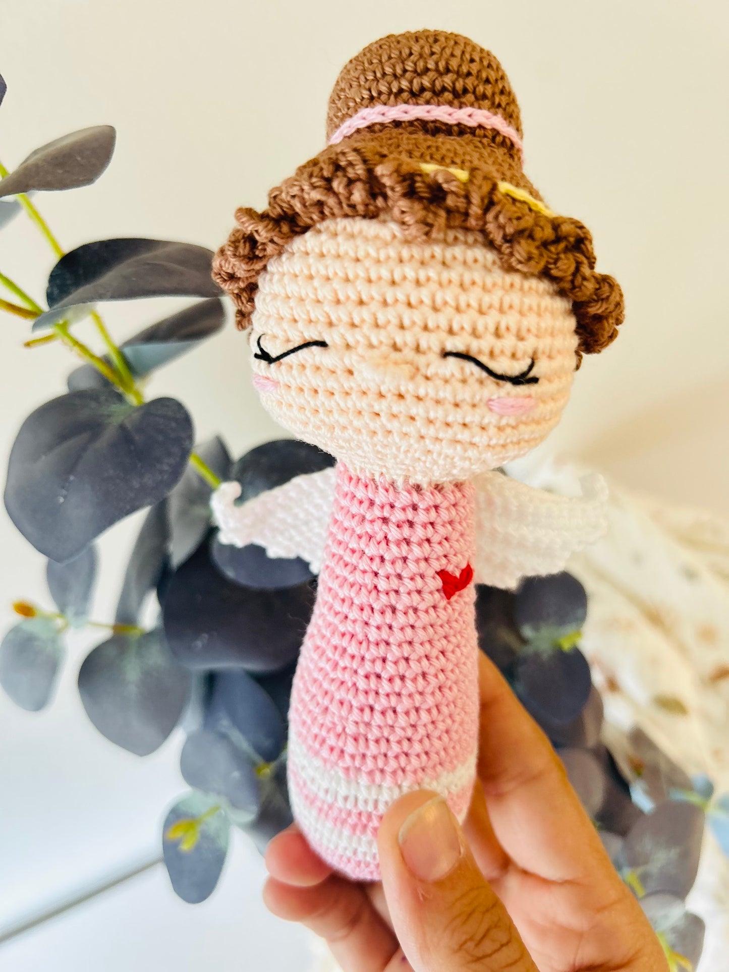 Crochet Angel Rattle