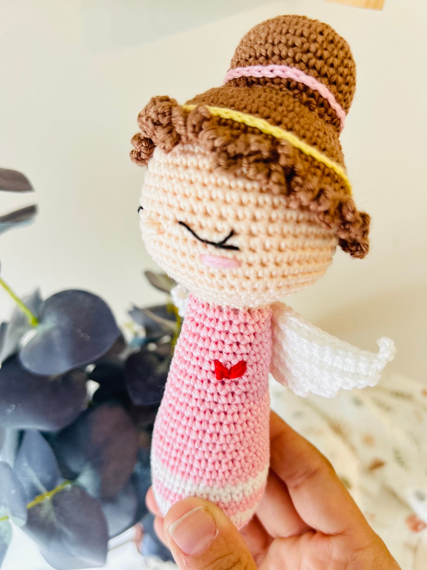 Crochet Angel Rattle