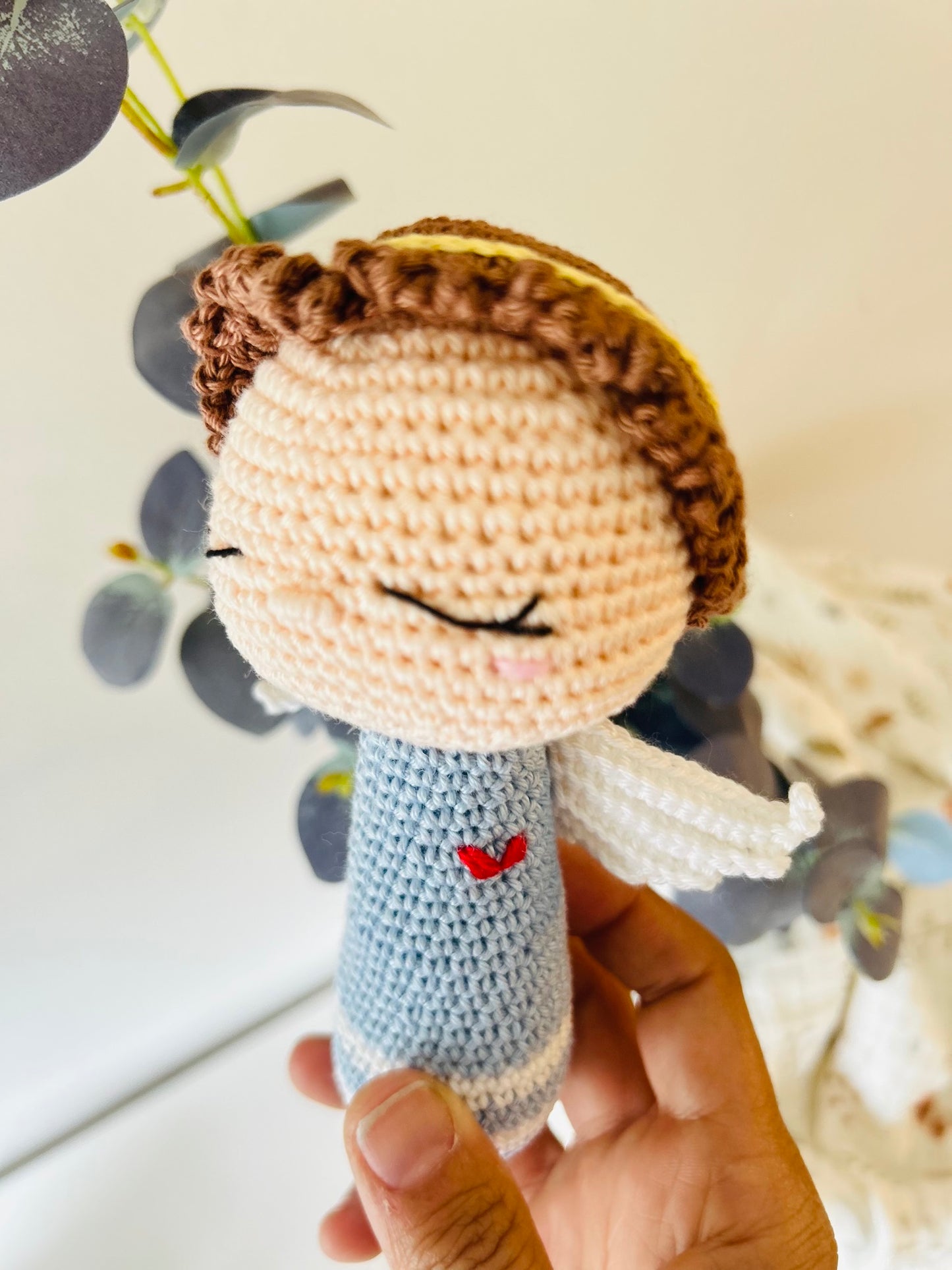 Crochet Angel Rattle