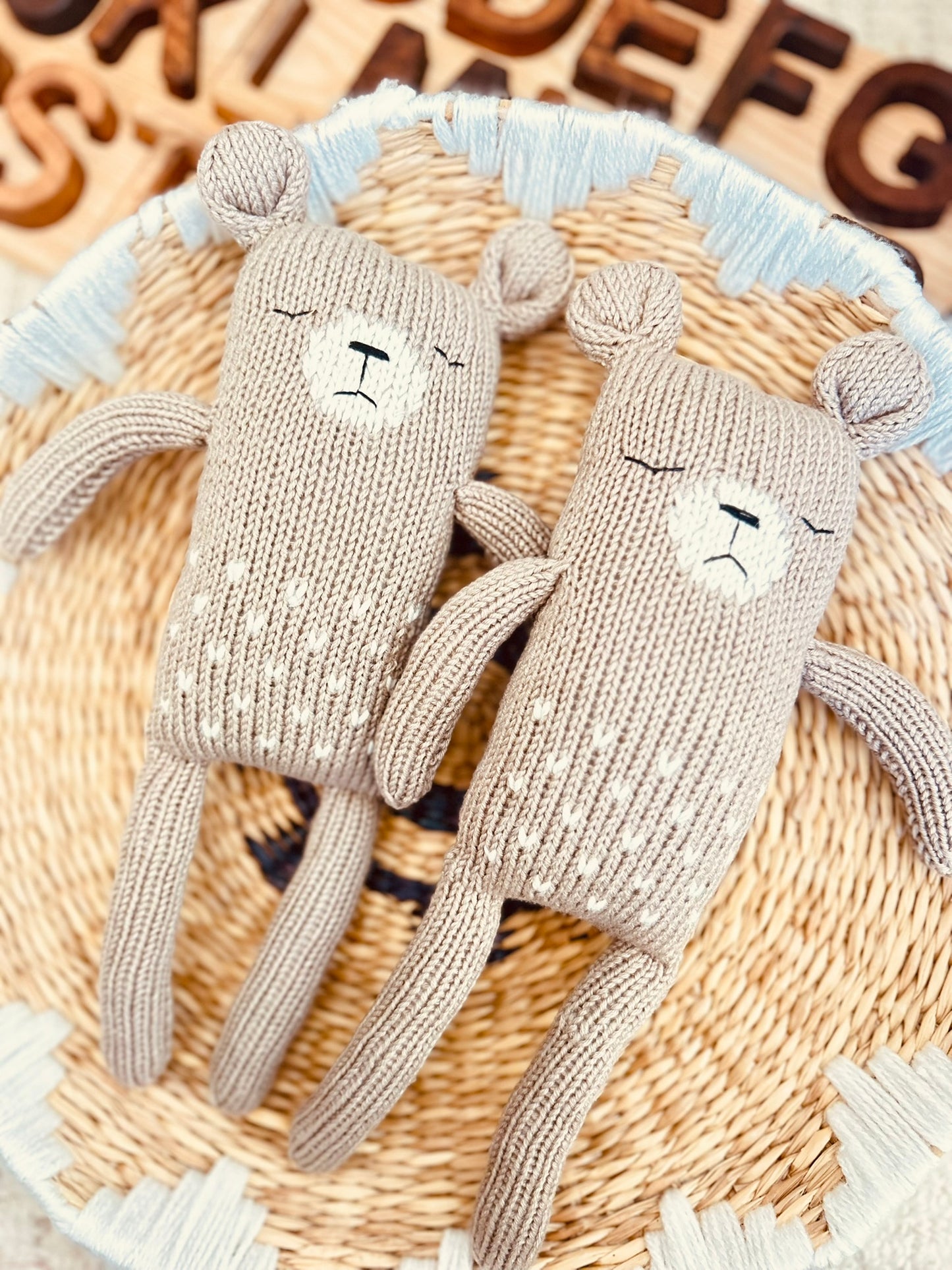 Hand-Knit Plush Dolls & Stuffed Animals