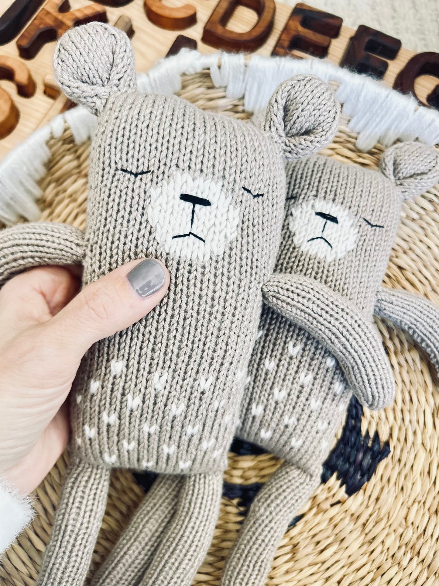 Hand-Knit Plush Dolls & Stuffed Animals