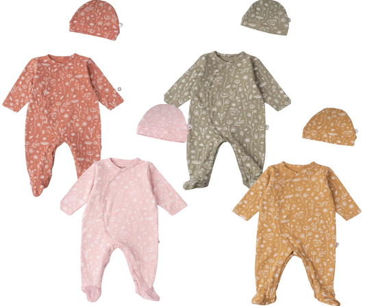 Unisex Cotton Snap Footie for Baby for Newborn (0-3 M)