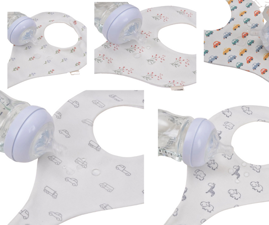 Waterproof Cotton Bibs and Pacifier Holder