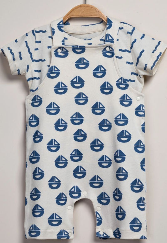 2-Piece Sailboat Baby Set – 100% Cotton Nautical Outfit