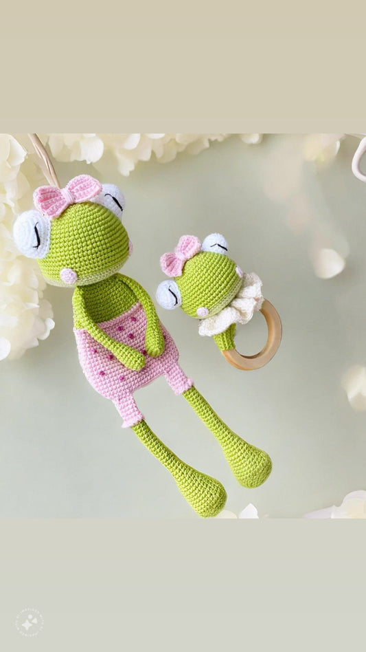 Gift For Babies, Baby Lovey, Soft Lovey for babies, Handmade Lovey for unique gifts, Frog Lovey