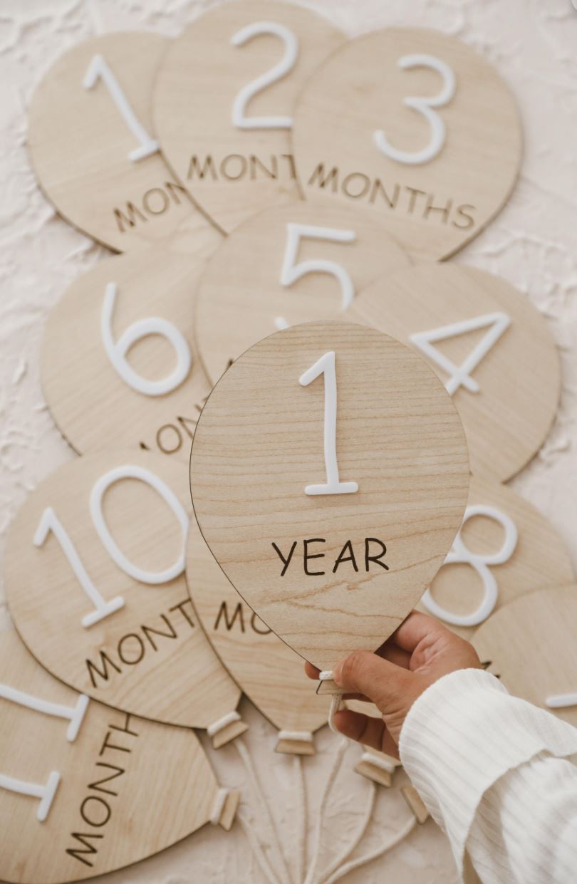 Boho Baby Balloon Milestone Markers