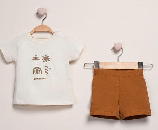 Bohemian Summer 2-Piece Baby Set – Cotton Boho Outfit
