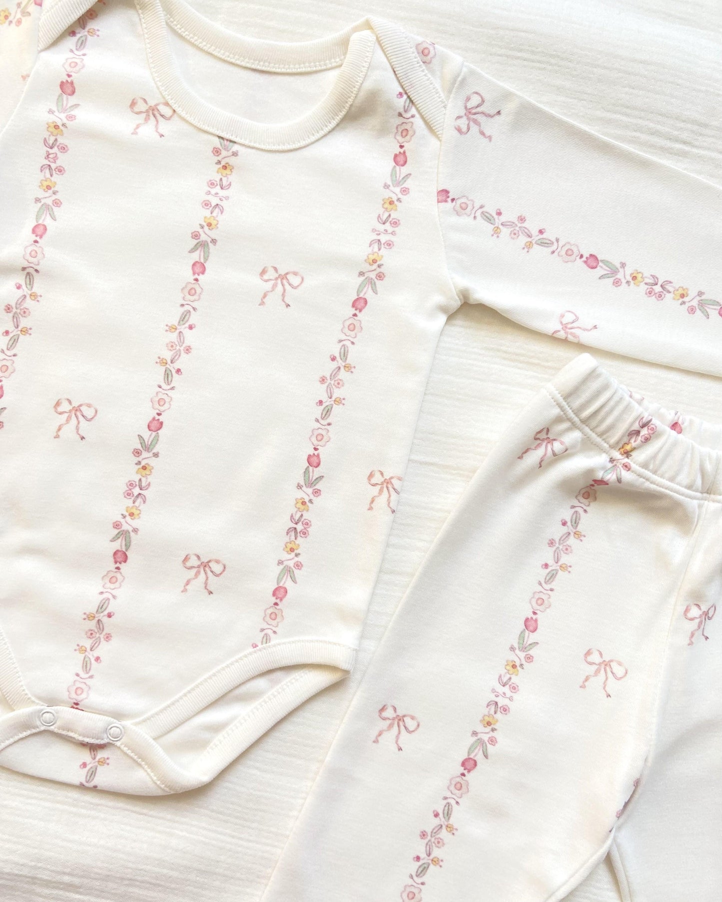 Bow Line – 2-Piece Organic Cotton Baby Set