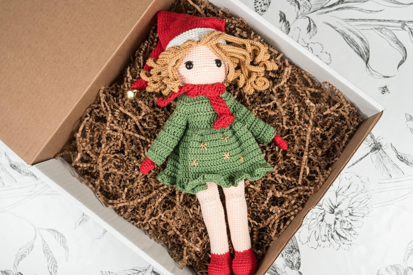 Amigurumi Doll for Christmas, Crochet Christmas Gift