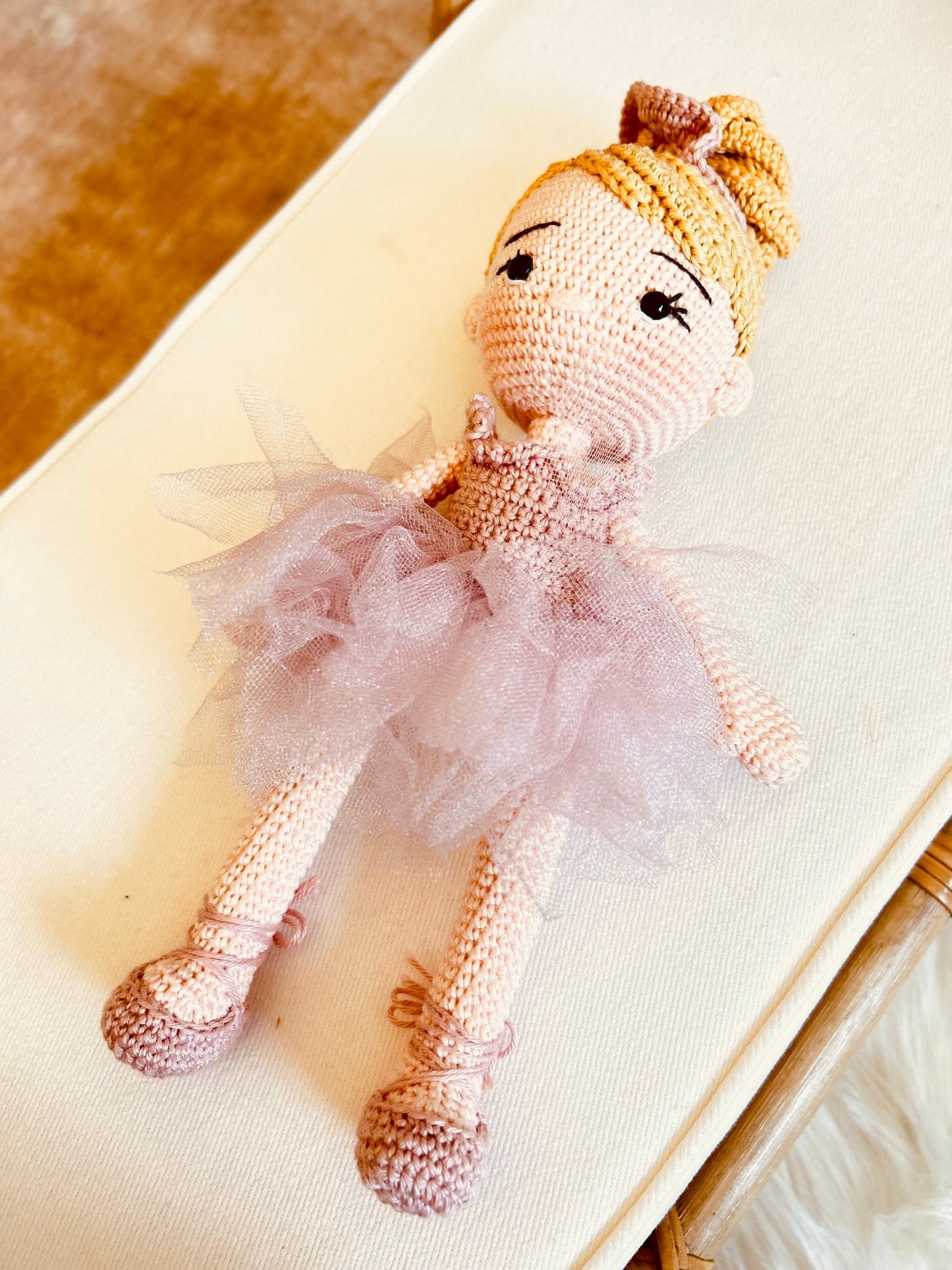 Gift for Little Ballerinas, Crochet Ballerina Doll, Amigurumi Ballerina Doll