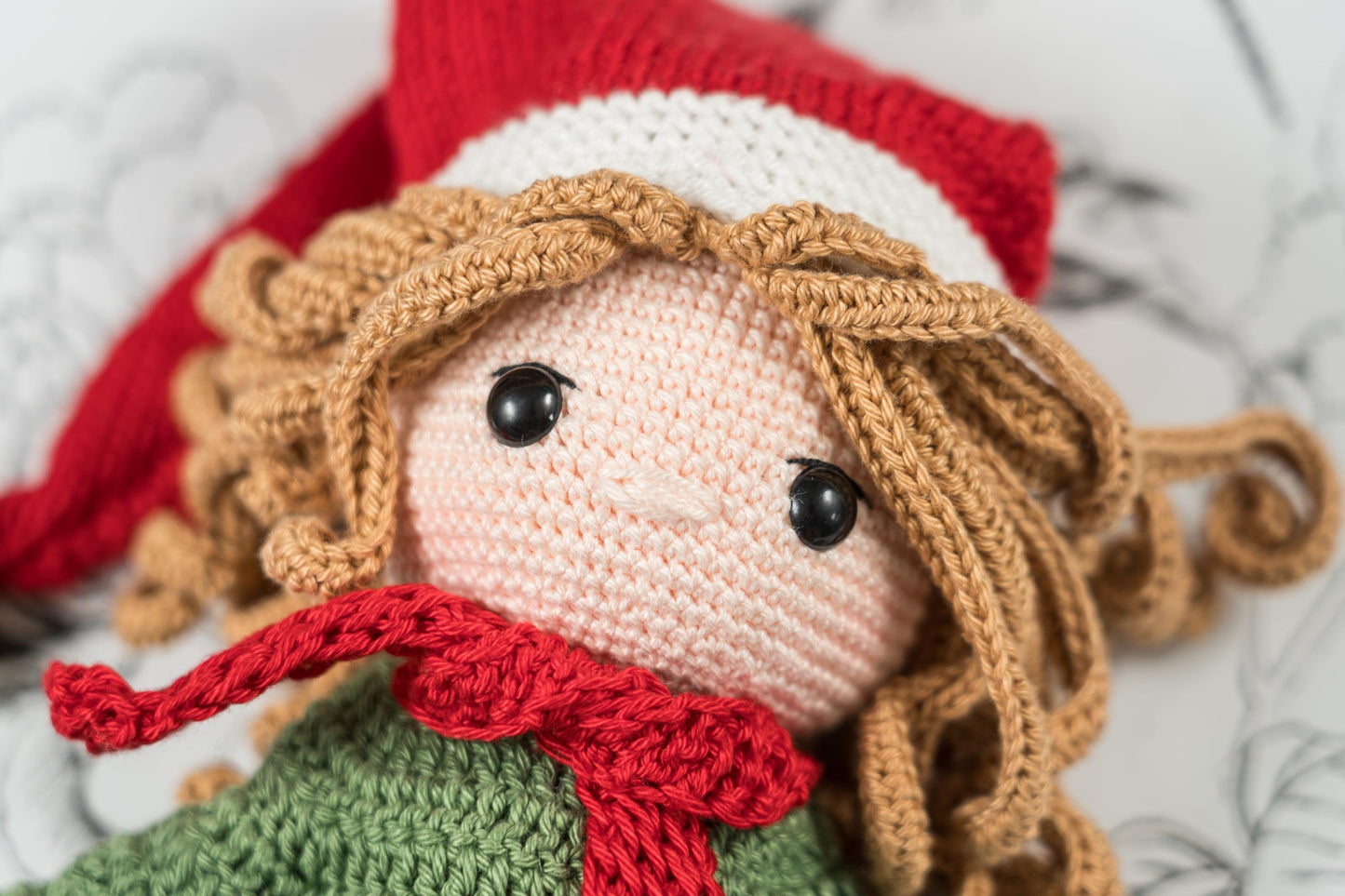 Amigurumi Doll for Christmas, Crochet Christmas Gift