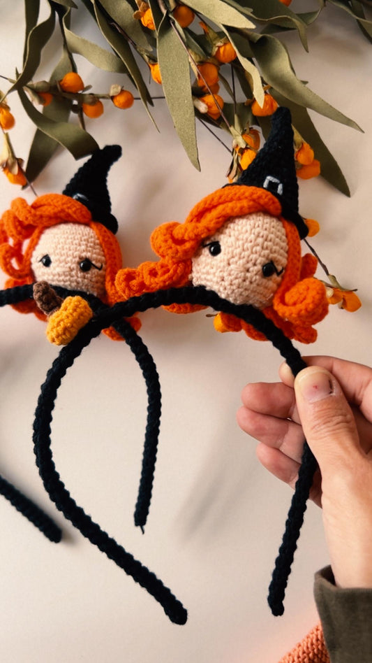 Halloween Head Band for Kids, Halloween Witch Hair Accessories, Witch Hair Band