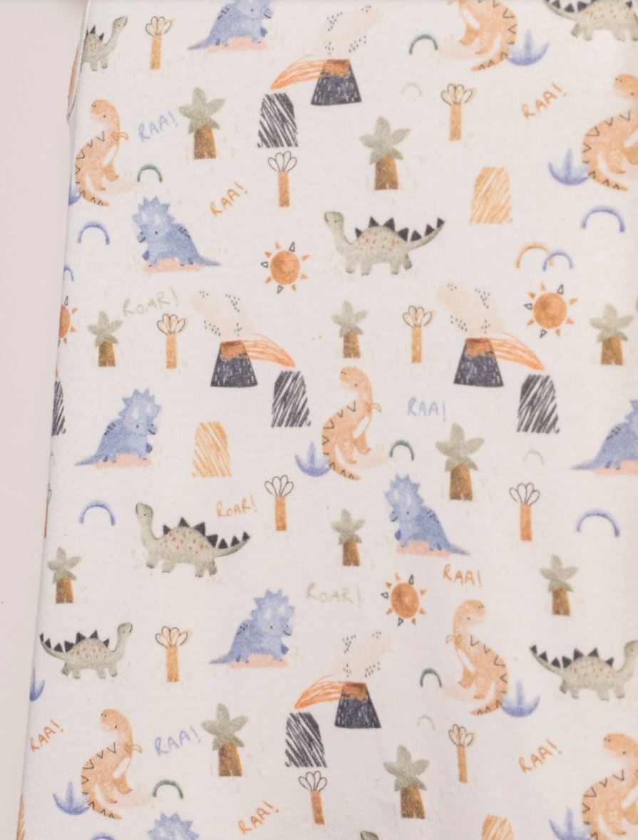 Dino Roar Cotton Romper – Playful Dinosaur Baby Outfit