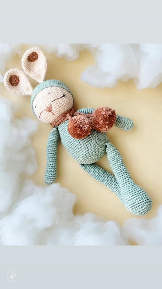 Easter Gift for Kids, Crochet Bunny Doll, Stuffed Soft Bunny Toys, Handmade Toy for Kids, Amigurumi Bunny, Toddler Birthday Gift