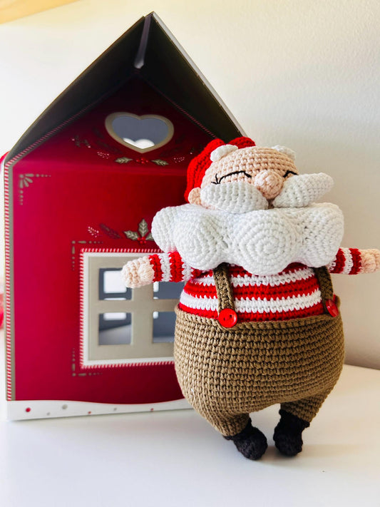 Crochet Santa Clause, Italian Santa, Christmas Gift,