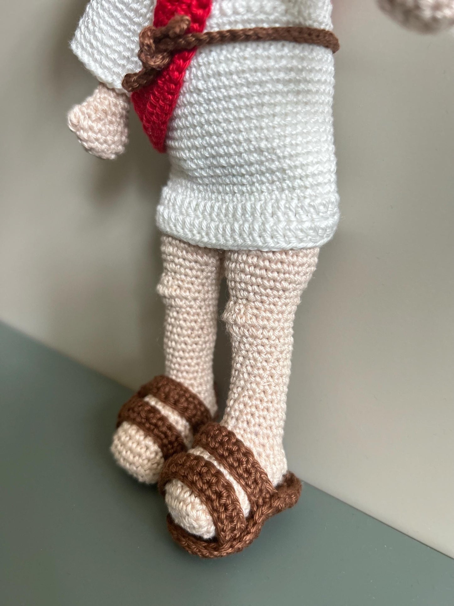 Handmade Crochet Jesus Doll – Christian Baby Gift, Religious Amigurumi Toy, Baptism Keepsake, Easter Faith Gift