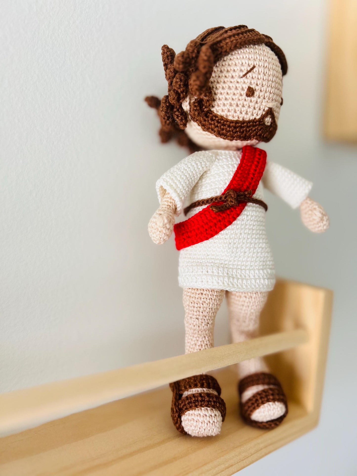 Handmade Crochet Jesus Doll – Christian Baby Gift, Religious Amigurumi Toy, Baptism Keepsake, Easter Faith Gift