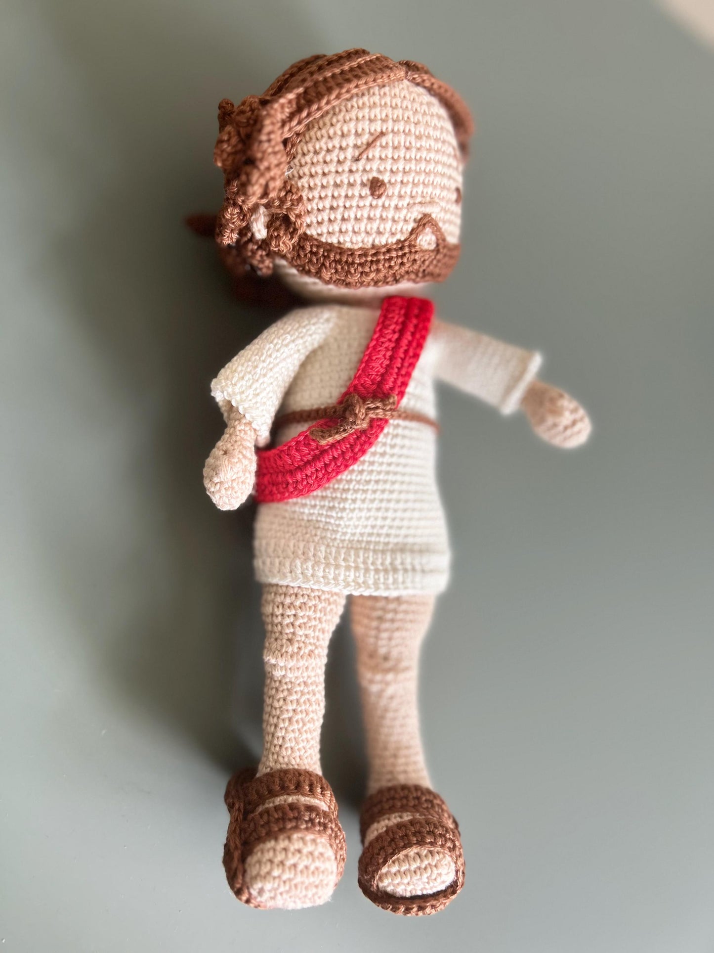 Handmade Crochet Jesus Doll – Christian Baby Gift, Religious Amigurumi Toy, Baptism Keepsake, Easter Faith Gift
