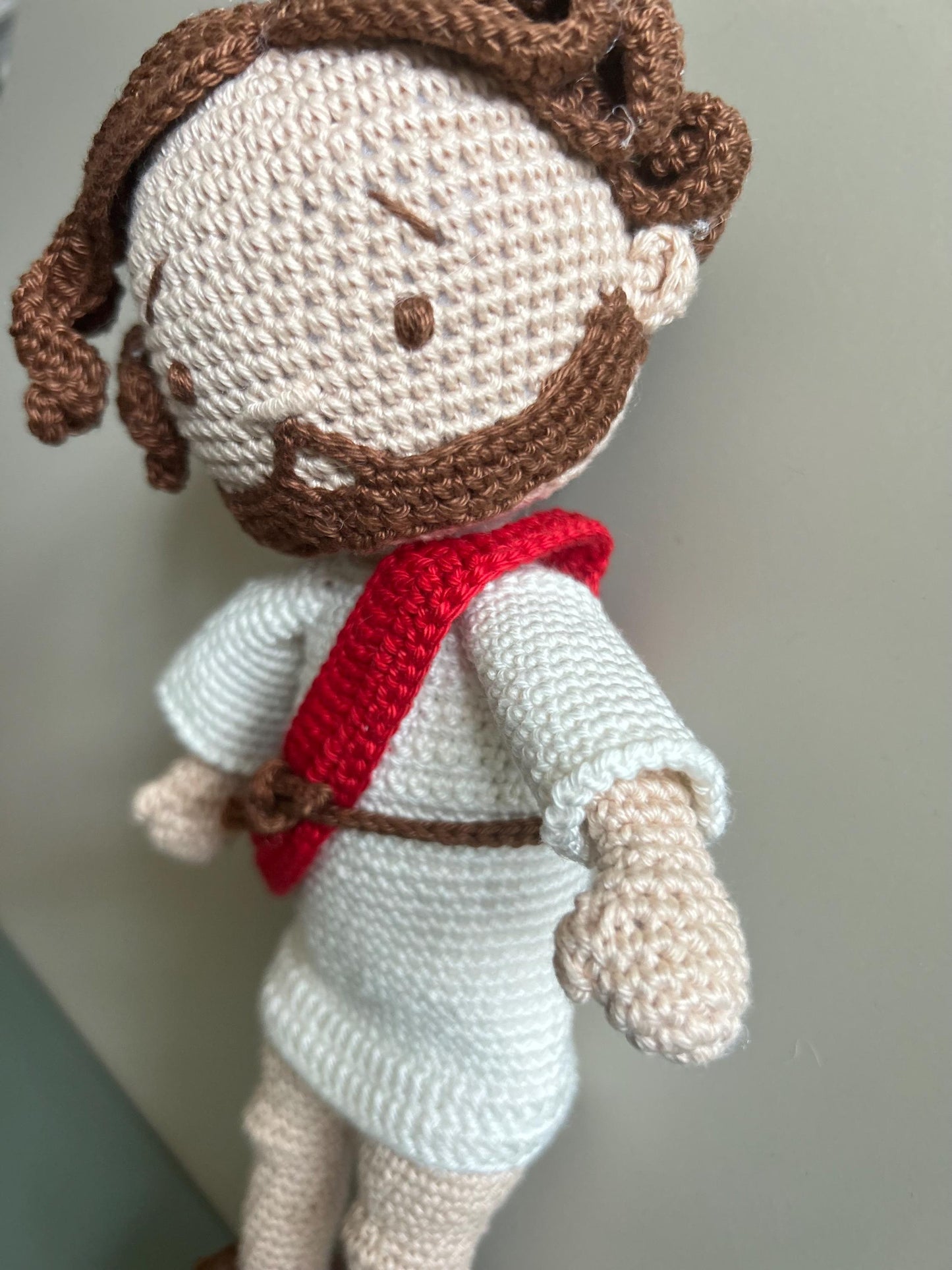 Handmade Crochet Jesus Doll – Christian Baby Gift, Religious Amigurumi Toy, Baptism Keepsake, Easter Faith Gift