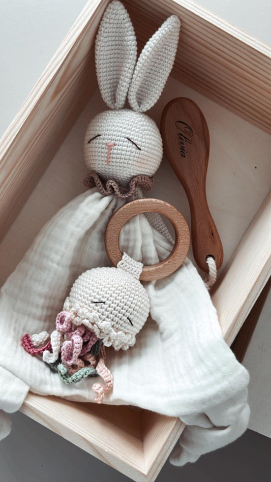 Personalized Baby Gift Box, Customized Baby Keepsake Box, Baby Girl Gift Box