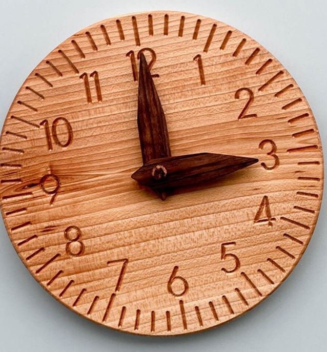 Montessori Wooden Clock for Kids, Montessori Clock, Educational Toy for Kids