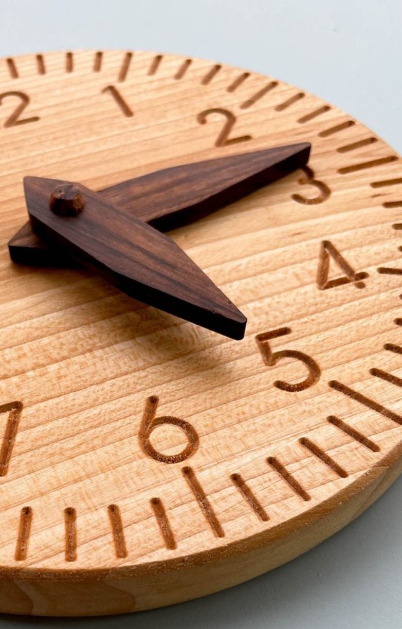 Montessori Wooden Clock for Kids, Montessori Clock, Educational Toy for Kids