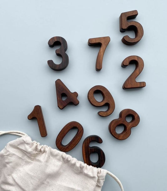 Wooden Numbers , Wooden Counting Numbers, Counting Toys, Educational Toys