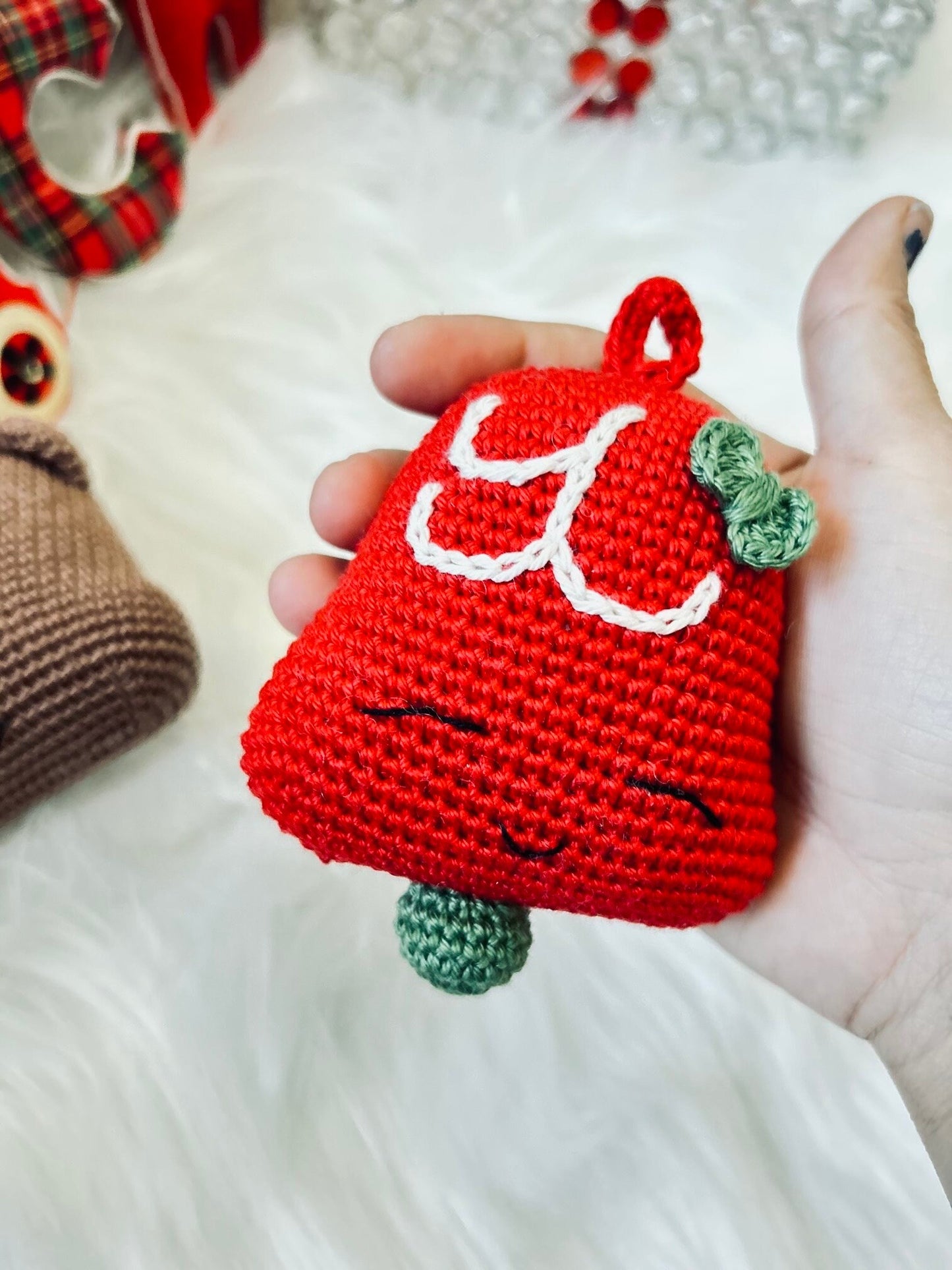 Crochet Christmas Ornament, One-Of-A-Kind Ornaments, Amigurumi Christmas Tree Decor