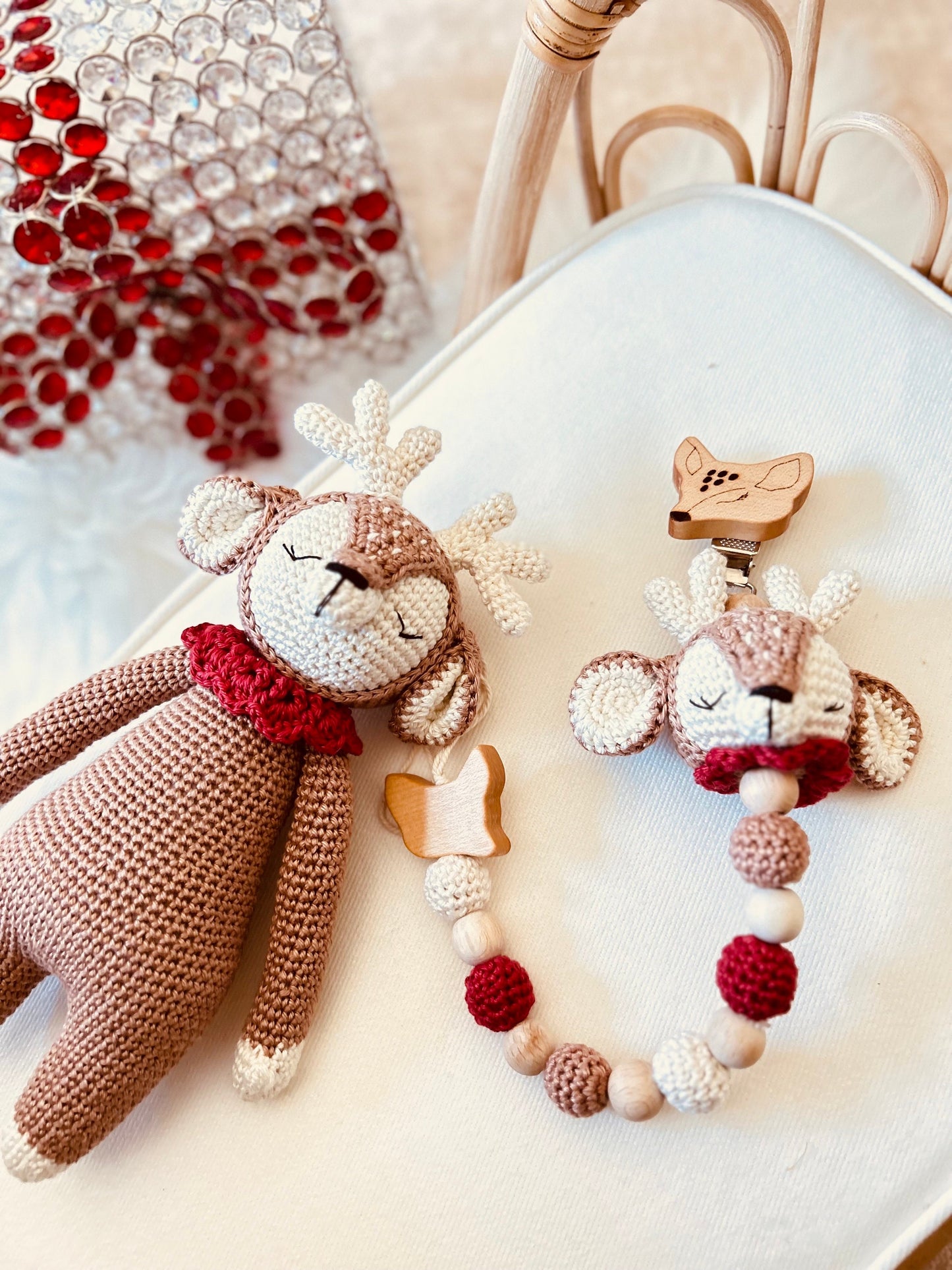 Christmas Crochet Deer, Stuffed Toy, Amigurumi Deer
