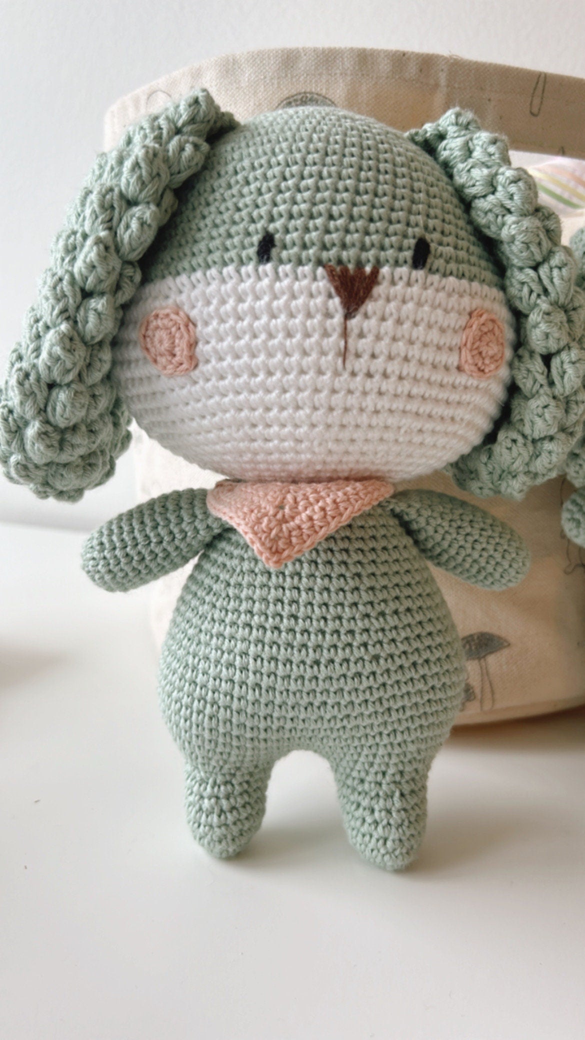 Gift for Kids, Newborn Gift, Amigurumi Puppy, Crochet Soft Stuffed Puppy Doll